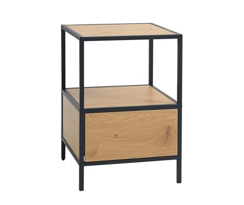 Abilaud/öökapp HEDVIG 40x40xH59cm, saar/must