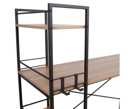 Kirjutuslaud STUDY 120x51xH120cm, tamm/pruun