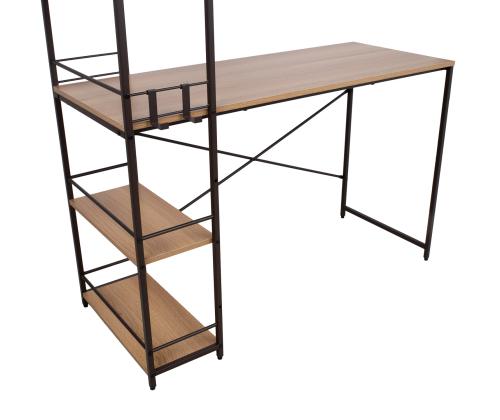 Kirjutuslaud STUDY 120x51xH120cm, tamm/pruun