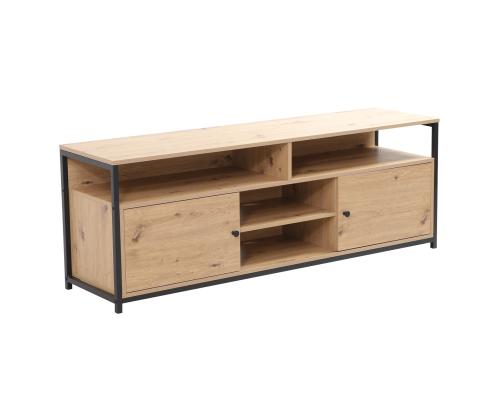 TV laud STUDY 150x40xH54cm, tamm/must