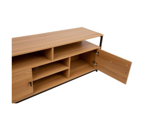 TV laud STUDY 150x40xH54cm, tamm/must