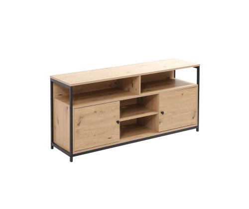 TV laud STUDY 120x40xH54cm, tamm/must