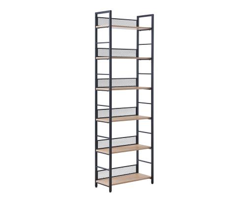 Riiul HECTOR 60x28xH187cm, saar/must