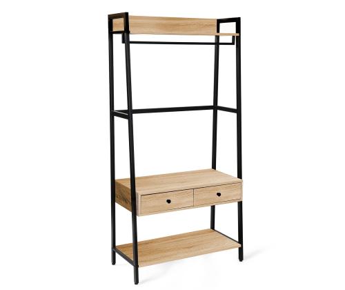 Esikuriiul LAVINIA 84x40xH169cm, saar/must