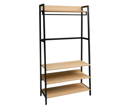 Esikuriiul LAVINIA 84x40xH169cm, saar/must