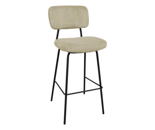 Baaritool KEIU 46x49xH107cm, helebeež velvet