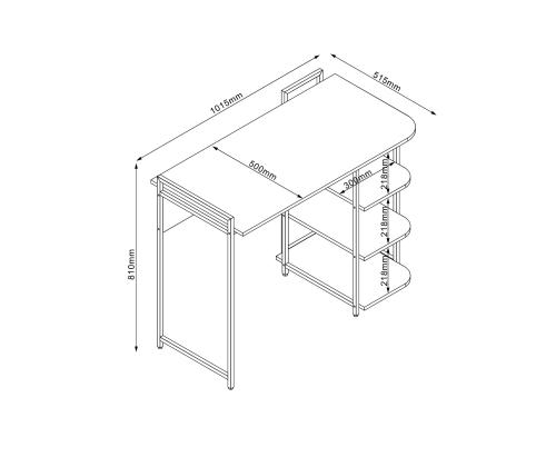 Kirjutuslaud LESTER 101,5x51,5xH81cm