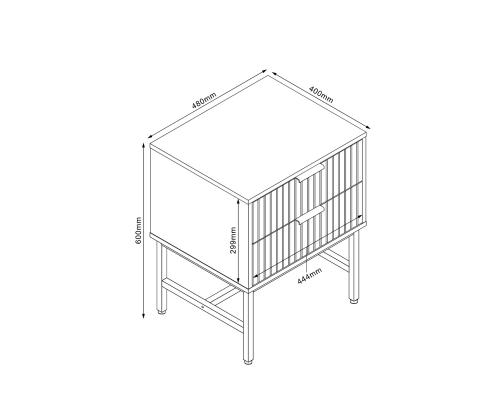 Abilaud / öökapp HELVE 48x40xH60cm