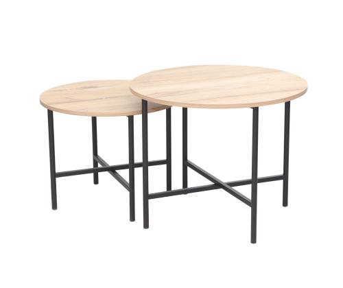 Diivanilaud HANNES 50x50xH40cm, rustik melamiin