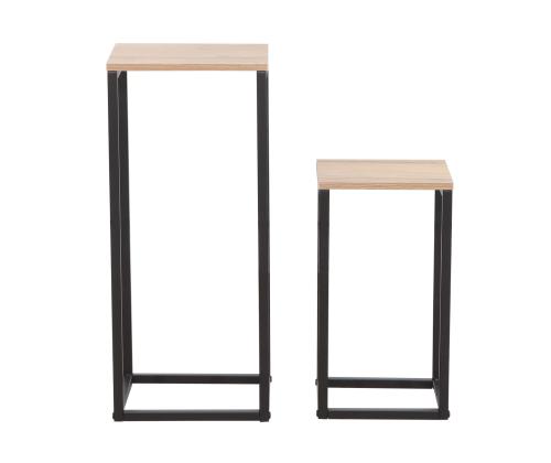 Abilaud HANNES 2tk komplektis 26x26xH60cm, 22x22xH40cm, rustik melamiin