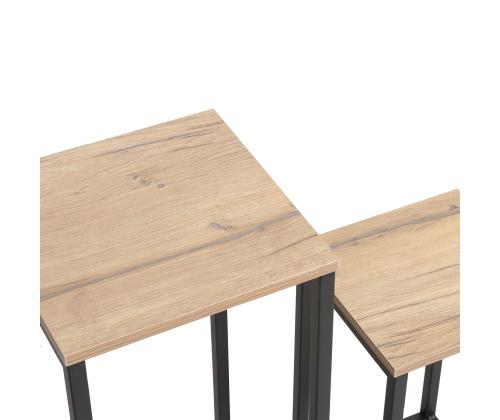 Abilaud HANNES 2tk komplektis 26x26xH60cm, 22x22xH40cm, rustik melamiin