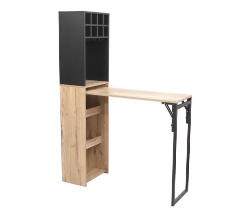 Baaririiul lauaga HANNES122(30)x44xH170cm, rustik melamiin