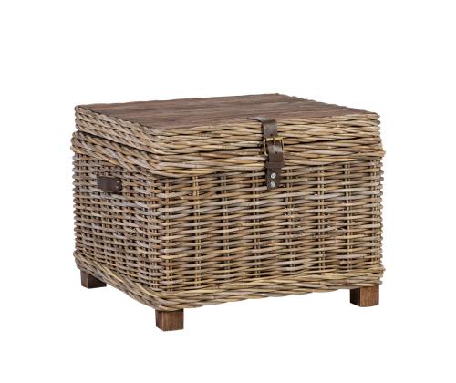 Kirst-abilaud EGROS 60x60xH45cm, naturaalne rotang