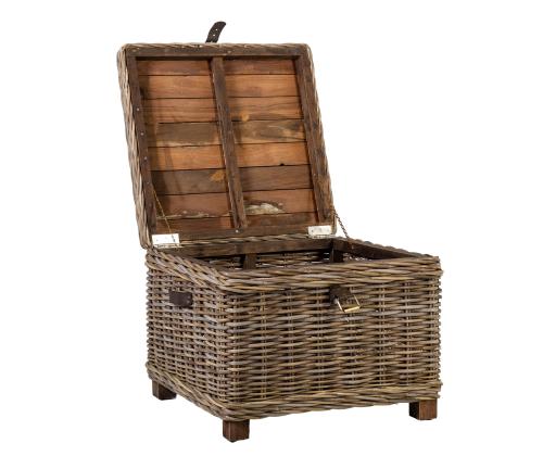 Kirst-abilaud EGROS 60x60xH45cm, naturaalne rotang