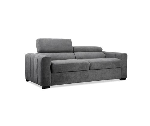 Diivanvoodi KINGSTON 3-kohaline 200x102xH73/92cm, tumehall