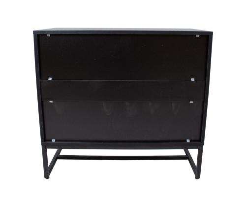 Kummut AMSTERDAM 80x40xH75cm, tamm/must