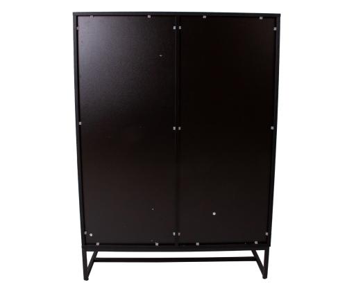 Kummut AMSTERDAM 100x40xH140cm, tamm/must