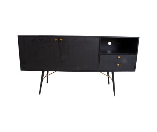 Kummut LUXEMBOURG 150x40xH80cm, must melamiin