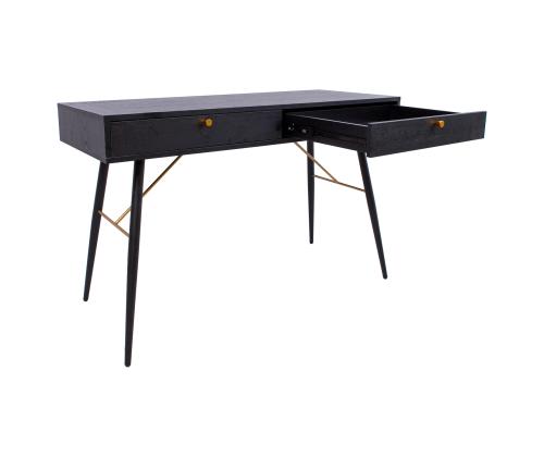 Kirjutuslaud LUXEMBOURG 120x48xH75cm, must melamiin