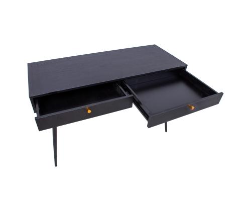 Kirjutuslaud LUXEMBOURG 120x48xH75cm, must melamiin