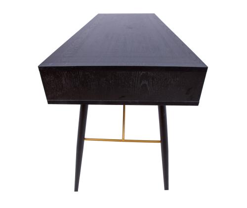 Kirjutuslaud LUXEMBOURG 120x48xH75cm, must melamiin