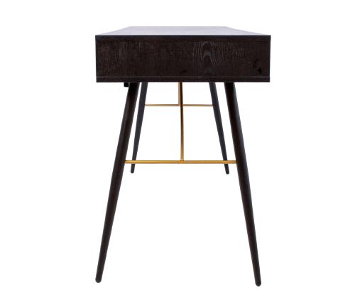 Kirjutuslaud LUXEMBOURG 120x48xH75cm, must melamiin