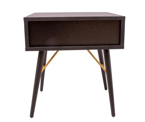 Öökapp - abilaud LUXEMBOURG 45x35xH50cm, must melamiin