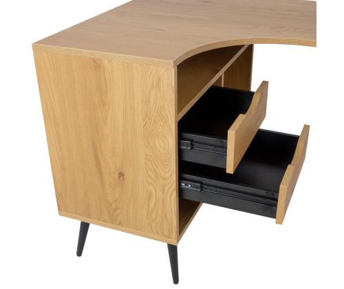 Kirjutuslaud GEORGIA 145x80xH75cm, melamiin tammedekooriga