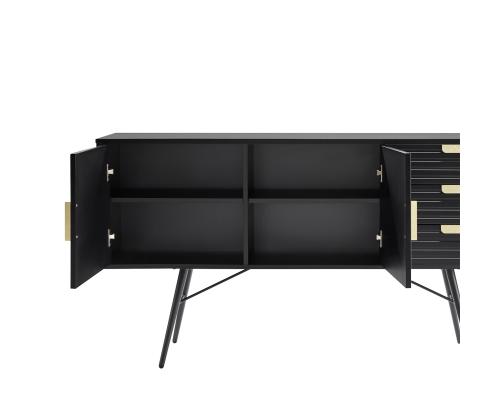 Kummut PIXAR 150x40xH80cm, must