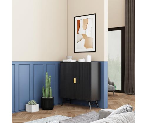 Kummut PIXAR 100x40xH115cm, must