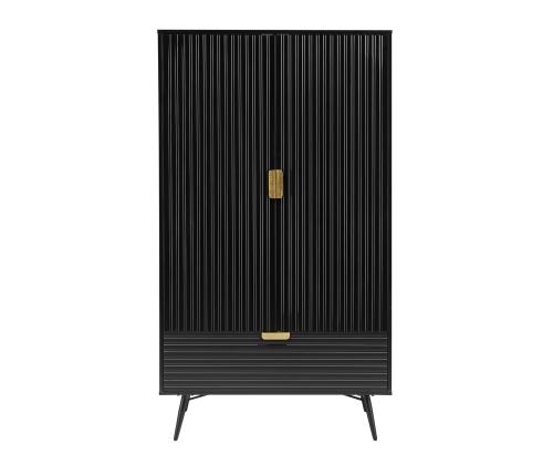 Riidekapp PIXAR 100x56xH175cm, must