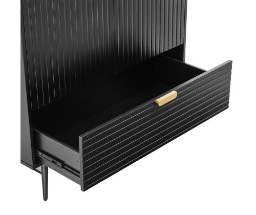 Riidekapp PIXAR 100x56xH175cm, must