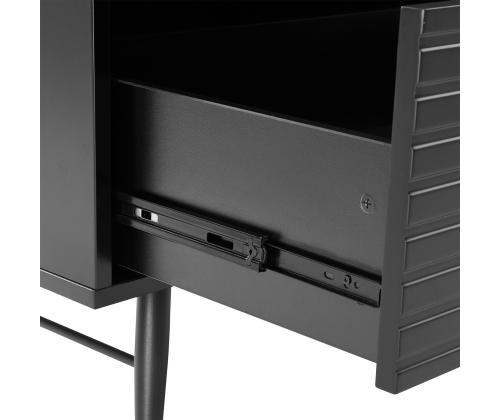 Riidekapp PIXAR 100x56xH175cm, must