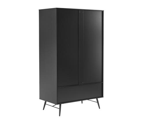 Riidekapp PIXAR 100x56xH175cm, must