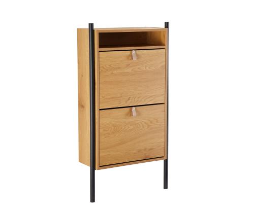 Jalatsikapp AALBORG 55,6x26xH91,5cm, tamm