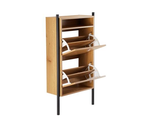 Jalatsikapp AALBORG 55,6x26xH91,5cm, tamm