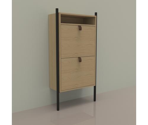 Jalatsikapp AALBORG 55,6x26xH91,5cm, tamm