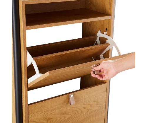 Jalatsikapp AALBORG 55,6x26xH91,5cm, tamm