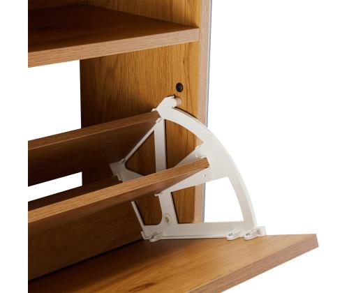 Jalatsikapp AALBORG 55,6x26xH91,5cm, tamm