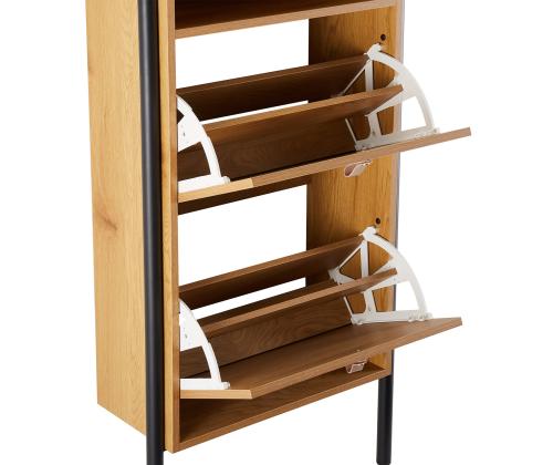 Jalatsikapp AALBORG 55,6x26xH91,5cm, tamm