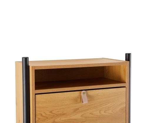 Jalatsikapp AALBORG 55,6x26xH91,5cm, tamm