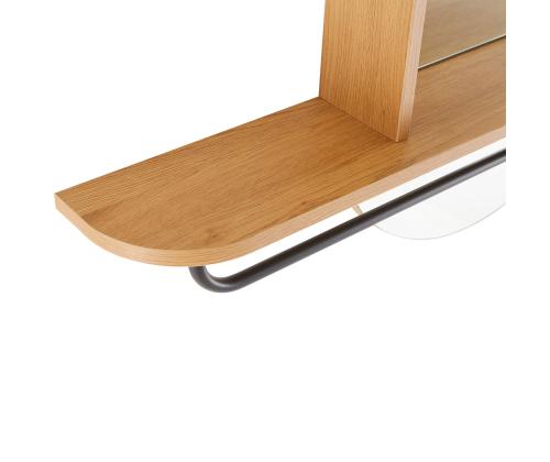 Peegel AALBORG riiuliga 92x15xH93cm, tamm