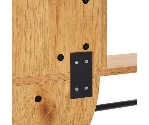 Peegel AALBORG riiuliga 92x15xH93cm, tamm