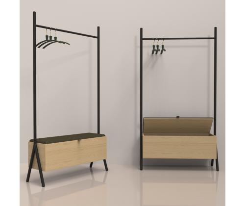 Esikunagi AALBORG pingiga 97x32xH180cm, tamm