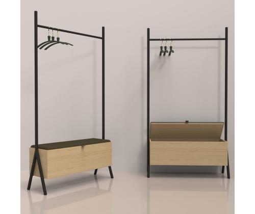 Esikunagi AALBORG pingiga 97x32xH180cm, tamm