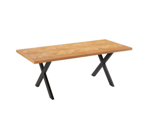 Söögilaud ROWAN 200x90xH75cm, kalasaba tamm