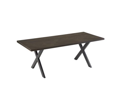 Söögilaud ROWAN 200x90xH75cm, kalasaba suitsutamm