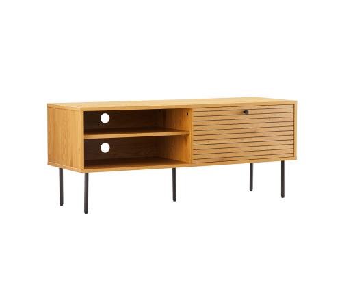 TV laud LINE 120x40xH50cm, tammedekooriga melamiin