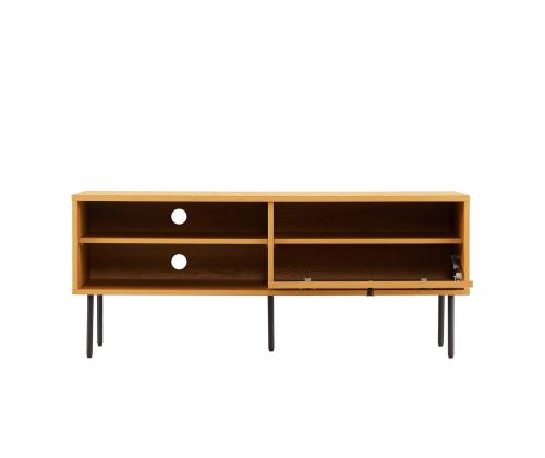 TV laud LINE 120x40xH50cm, tammedekooriga melamiin