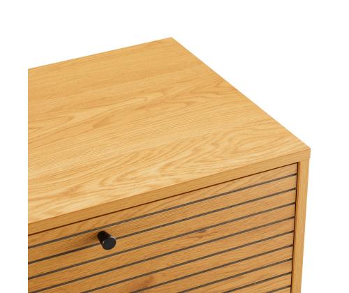 TV laud LINE 120x40xH50cm, tammedekooriga melamiin